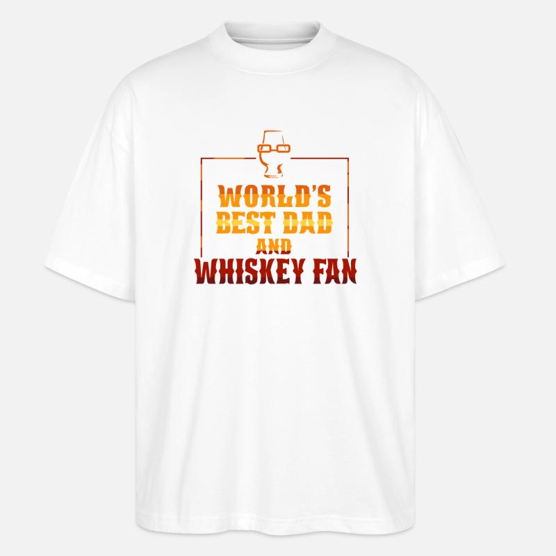 Whiskey Spruch Whiskeytrinker Whiskeyliebhaber - Stanley/Stella Oversized Unisex Bio T-Shirt Blaster 2.0 - Weiß