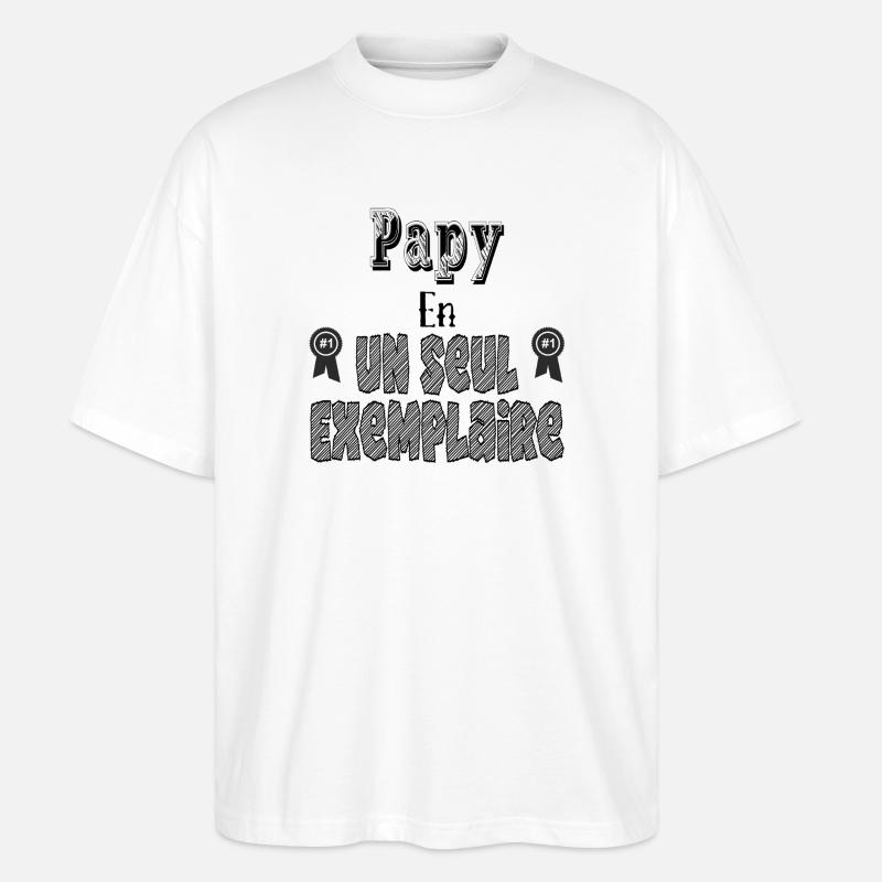 Opa in einer einzigen Kopie - Stanley/Stella Oversized Unisex Bio T-Shirt Blaster 2.0 - Weiß