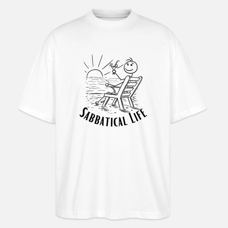 Sabbatical - Stanley/Stella Oversized Unisex Bio T-Shirt Blaster 2.0 - Weiß