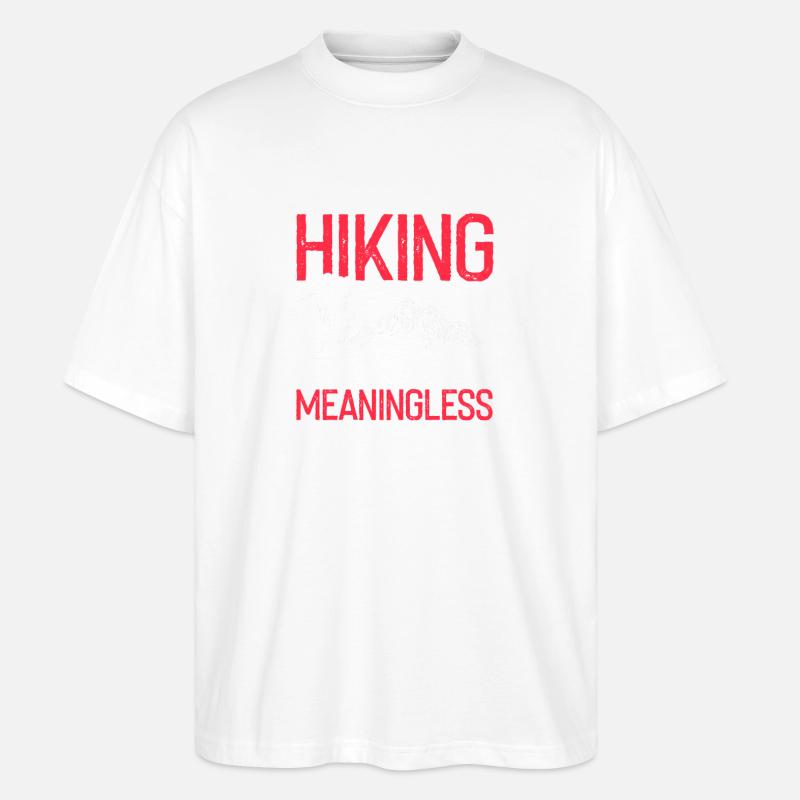 Vie sans sentiers Randonnée Passion Dévotion - T-shirt bio Blaster 2.0 coupe oversize Stanley/Stella Unisexe - blanc