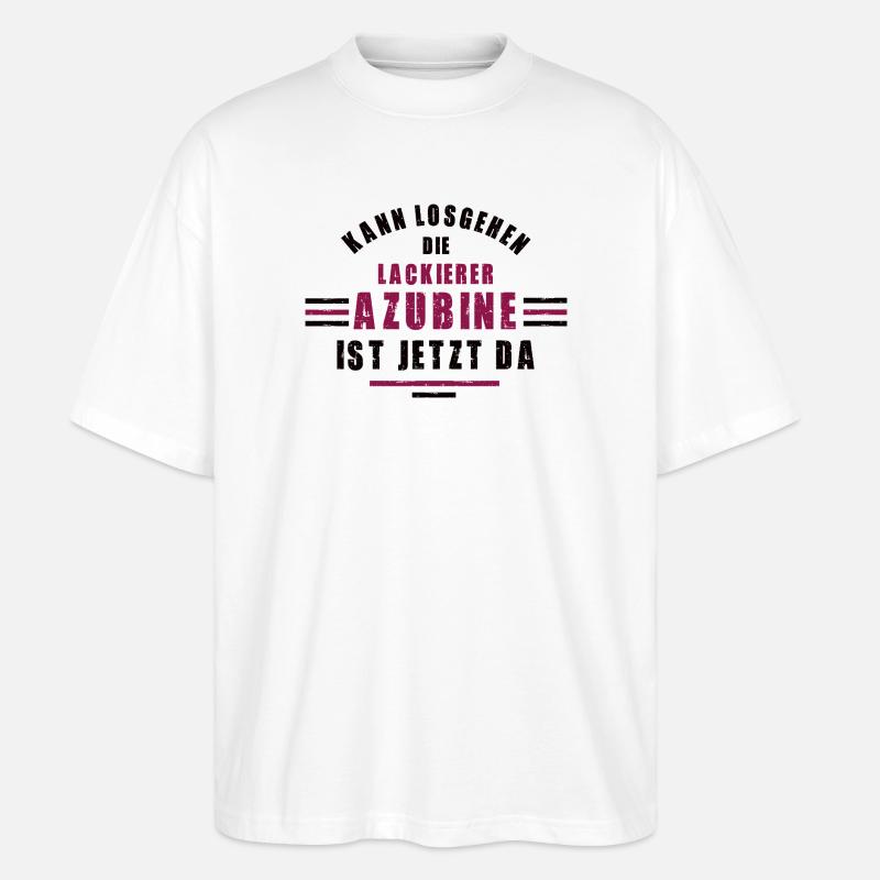 Trainee Painter Apprenticeship Training Painter - Stanley/Stella Oversized Unisex Organic T-shirt Blaster 2.0 - white