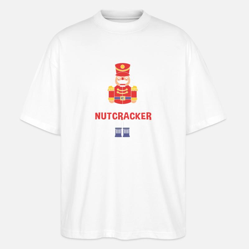 Nussknacker Weihnachten - Stanley/Stella Oversized Unisex Bio T-Shirt Blaster 2.0 - Weiß