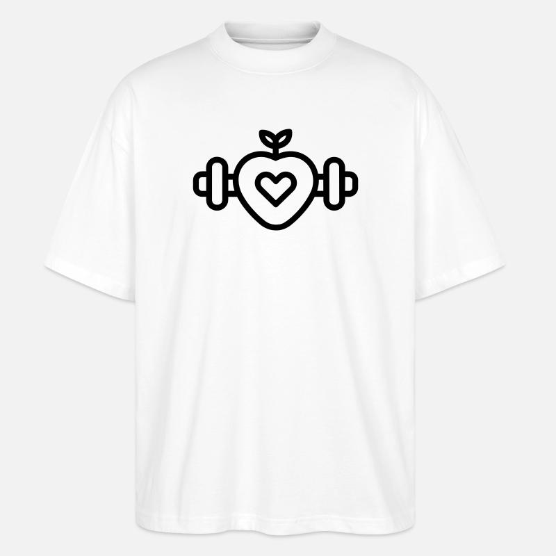 Gesunder Lebensstil - Stanley/Stella Oversized Unisex Bio T-Shirt Blaster 2.0 - Weiß