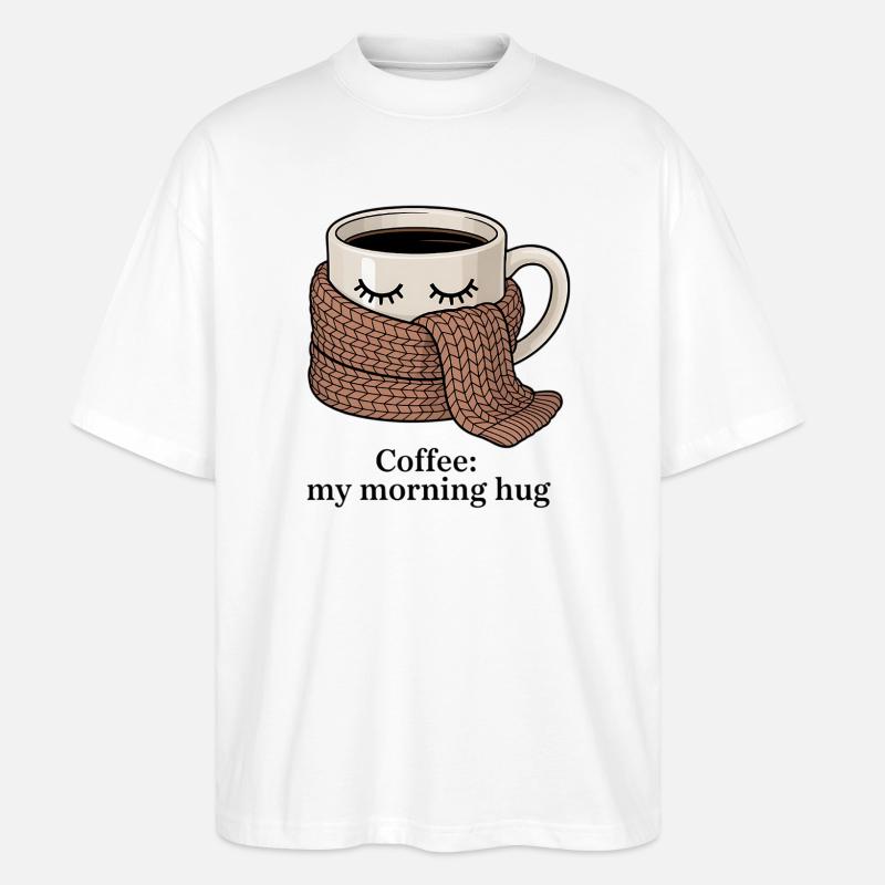 Mug chaud propre écharpe - T-shirt bio Blaster 2.0 coupe oversize Stanley/Stella Unisexe - blanc