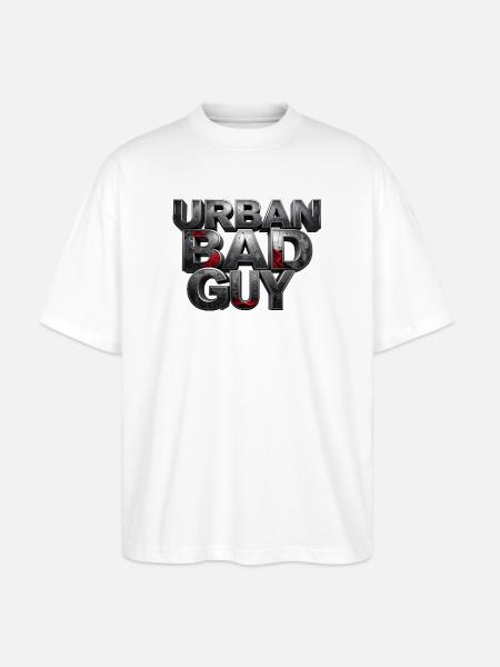 Bad Guy Urban – the player - Stanley/Stella Oversized Unisex Organic T-shirt Blaster 2.0 - white