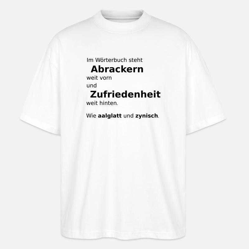 Woerterbuch - Stanley/Stella Oversized Unisex Bio T-Shirt Blaster 2.0 - Weiß