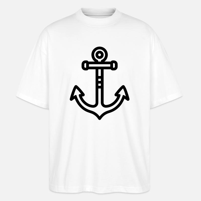 Anker - Stanley/Stella Oversized Unisex Bio T-Shirt Blaster 2.0 - Weiß