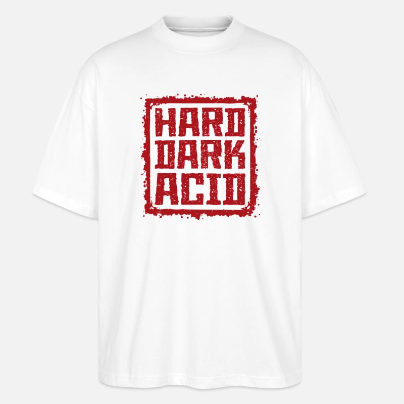 Harte dunkle Säure - Stanley/Stella Oversized Unisex Bio T-Shirt Blaster 2.0 - Weiß