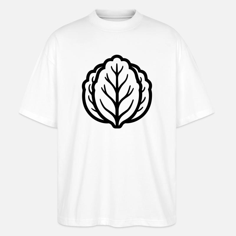 cabbage - Stanley/Stella Oversized Unisex Organic T-shirt Blaster 2.0 - white