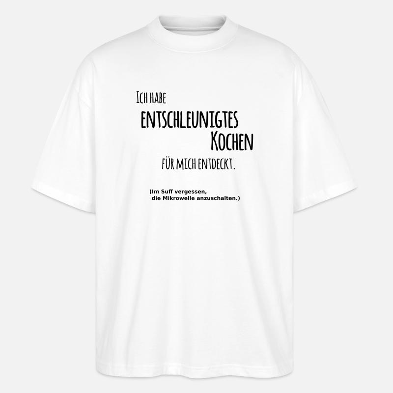 Cuisson décélérée - T-shirt bio Blaster 2.0 coupe oversize Stanley/Stella Unisexe - blanc