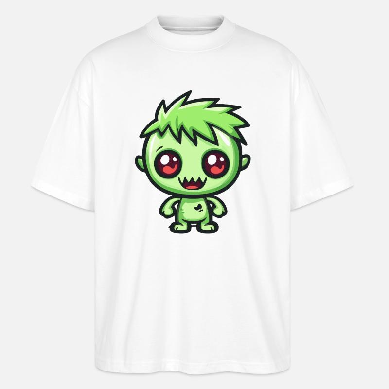 Zombie Halloween Gruselig Comic - Stanley/Stella Oversized Unisex Bio T-Shirt Blaster 2.0 - Weiß