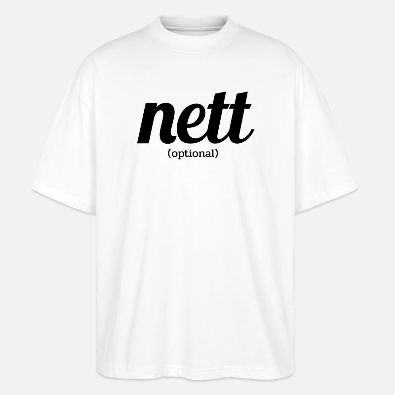 Nett Optional - Stanley/Stella Oversized Unisex Bio T-Shirt Blaster 2.0 - Weiß