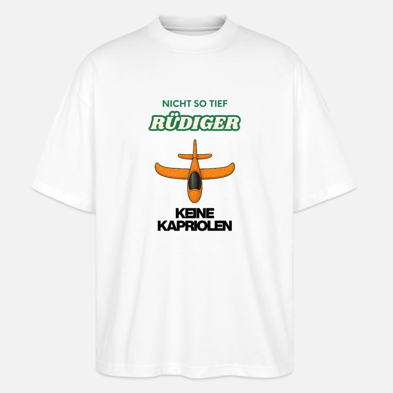 Pas si bas Rüdiger Flug - T-shirt bio Blaster 2.0 coupe oversize Stanley/Stella Unisexe - blanc