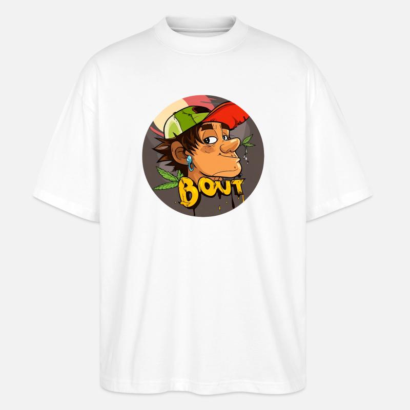 BOut Graffito - Stanley/Stella Oversized Unisex Organic T-shirt Blaster 2.0 - white