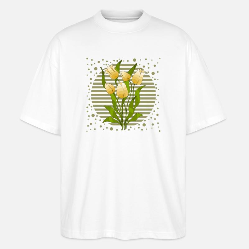 Fleur - T-shirt bio Blaster 2.0 coupe oversize Stanley/Stella Unisexe - blanc