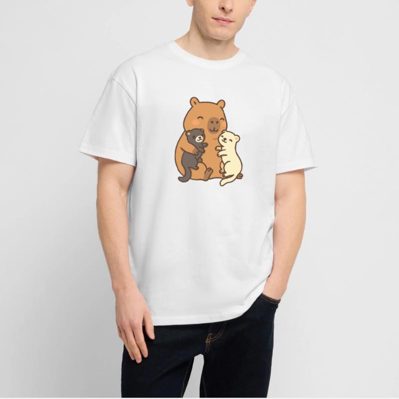 Capibara e furetto – Amicizia e sicurezza Maglietta articolo ecologico Unisex vestibilità oversize Stanley/Stella Blaster 2.0