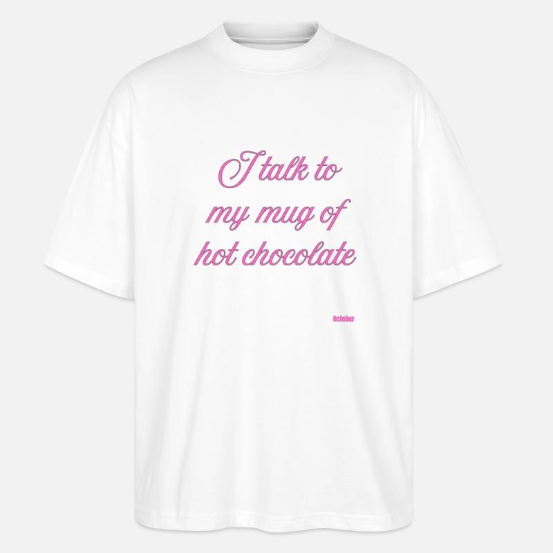 Tasse de chocolat chaud - T-shirt bio Blaster 2.0 coupe oversize Stanley/Stella Unisexe - blanc