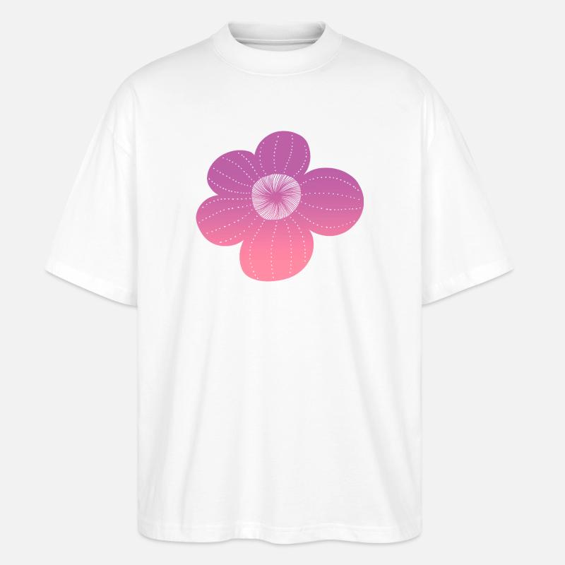 Boho flower - Stanley/Stella Oversized Unisex Bio T-Shirt Blaster 2.0 - Weiß