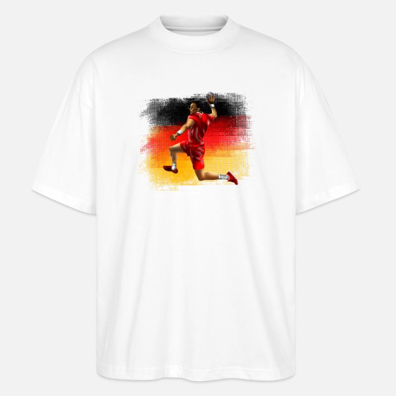 Handball - Stanley/Stella Oversized Unisex Bio T-Shirt Blaster 2.0 - Weiß