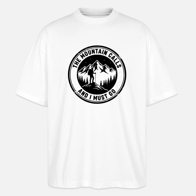 Mountain is calling - Stanley/Stella Oversized Unisex Bio T-Shirt Blaster 2.0 - Weiß