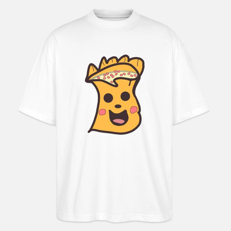 Fröhlicher Dim Sum  Gesichtsfreund - Stanley/Stella Oversized Unisex Bio T-Shirt Blaster 2.0 - Weiß