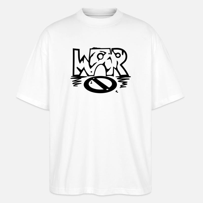 WAR / (No) war - Stanley/Stella Oversized Unisex Bio T-Shirt Blaster 2.0 - Weiß