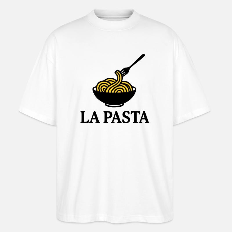 La Pasta - Stanley/Stella Oversized Unisex Bio T-Shirt Blaster 2.0 - Weiß