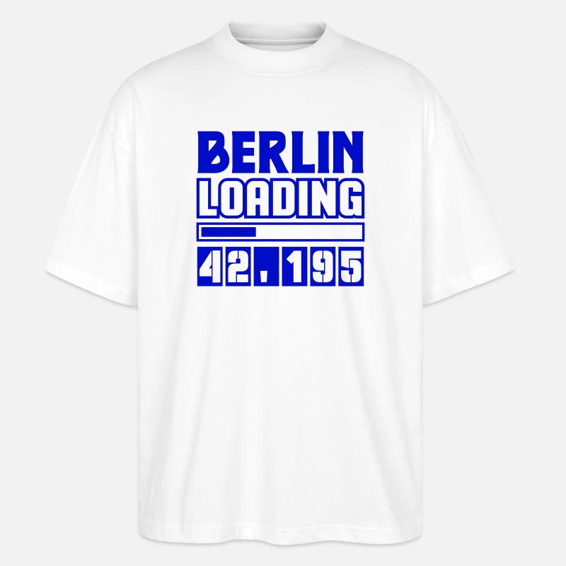 Berlin Loading Marathon  - Stanley/Stella Oversized Unisex Bio T-Shirt Blaster 2.0 - Weiß