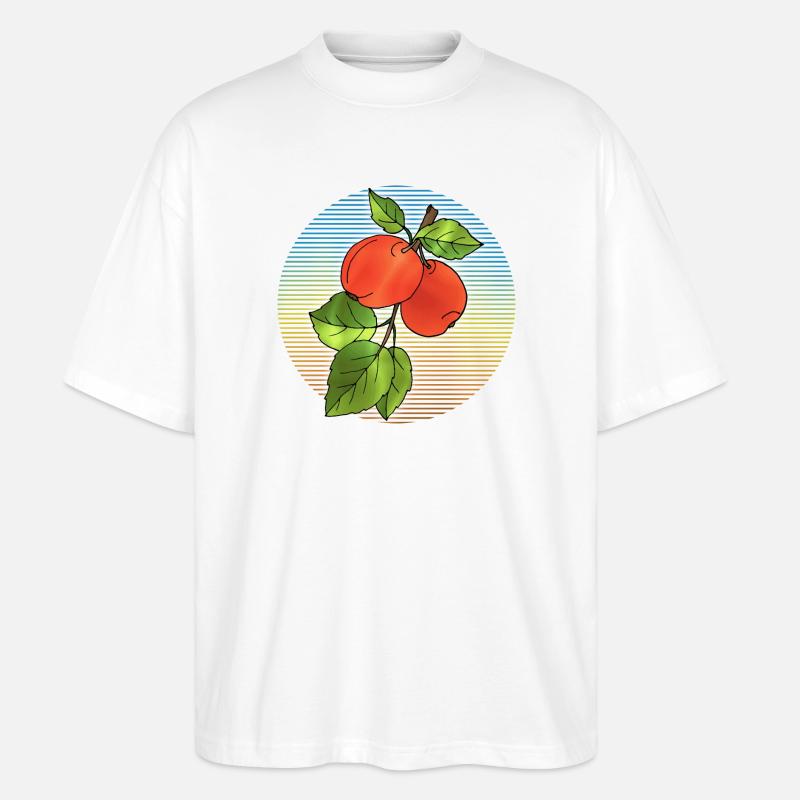Äpfel - Stanley/Stella Oversized Unisex Bio T-Shirt Blaster 2.0 - Weiß