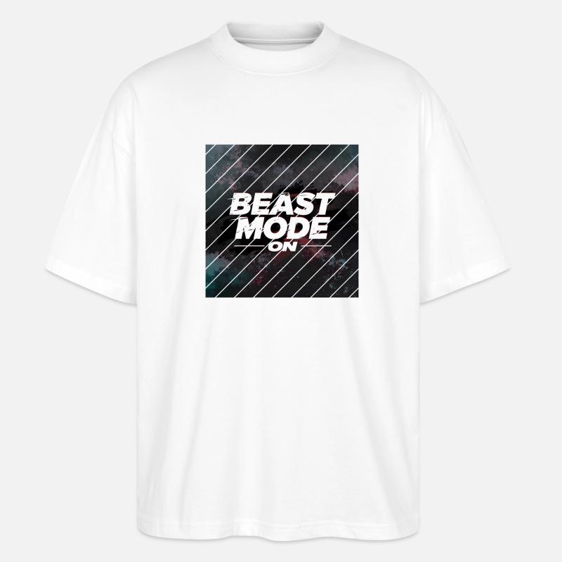Beast Mod... Eins - Stanley/Stella Oversized Unisex Bio T-Shirt Blaster 2.0 - Weiß
