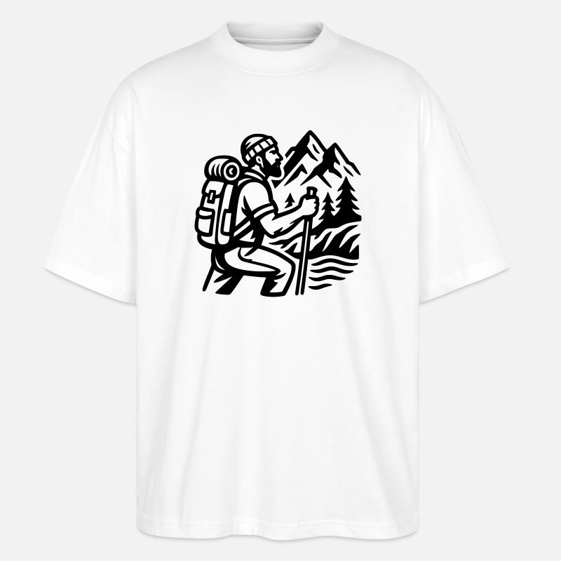 Wanderer - Stanley/Stella Oversized Unisex Bio T-Shirt Blaster 2.0 - Weiß