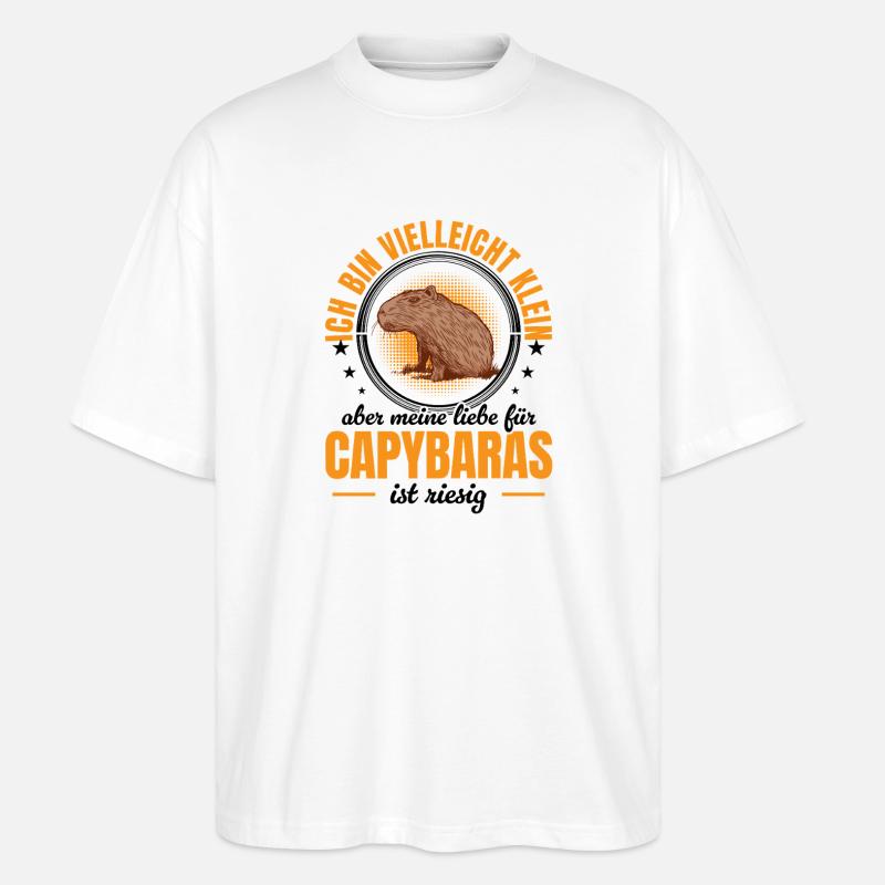 Le capybara géant de Capybara - T-shirt bio Blaster 2.0 coupe oversize Stanley/Stella Unisexe - blanc