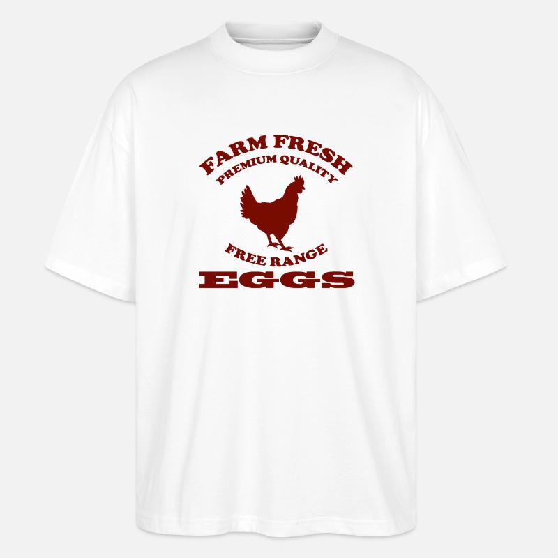 EGGS - Stanley/Stella Oversized Unisex Bio T-Shirt Blaster 2.0 - Weiß