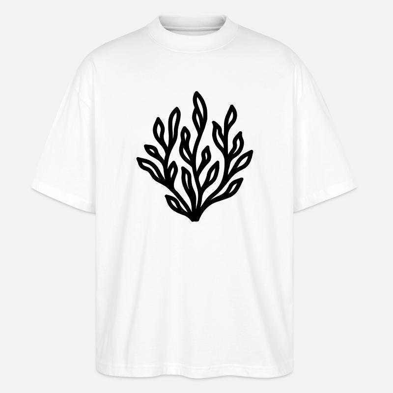 algue - T-shirt bio Blaster 2.0 coupe oversize Stanley/Stella Unisexe - blanc