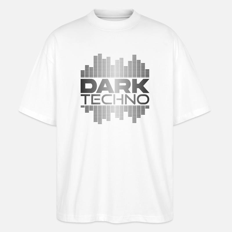 Dark Techno Pulse - Stanley/Stella Oversized Unisex Organic T-shirt Blaster 2.0 - white