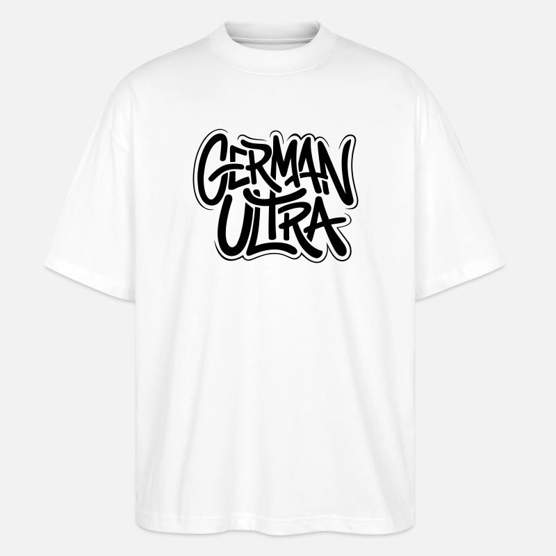 German ultra  - Stanley/Stella Oversized Unisex Bio T-Shirt Blaster 2.0 - Weiß