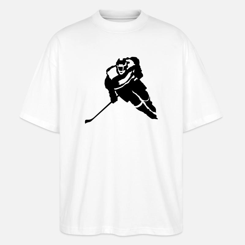 Eishockey - Stanley/Stella Oversized Unisex Bio T-Shirt Blaster 2.0 - Weiß