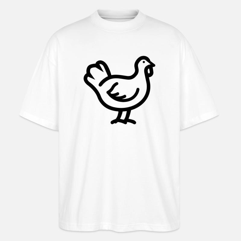 Dinde - T-shirt bio Blaster 2.0 coupe oversize Stanley/Stella Unisexe - blanc