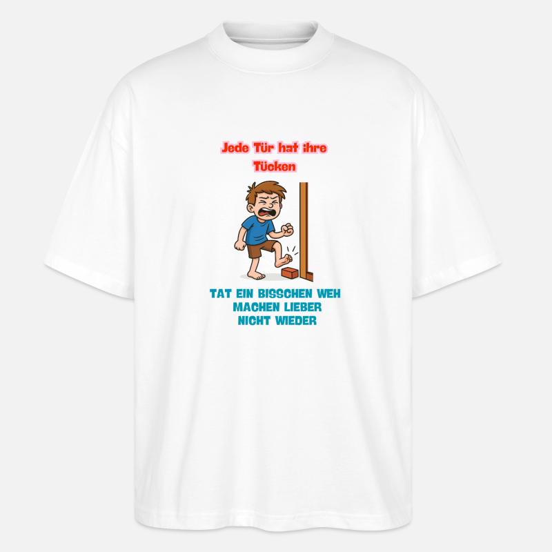 Tat ein bisschen weh - Stanley/Stella Oversized Unisex Bio T-Shirt Blaster 2.0 - Weiß