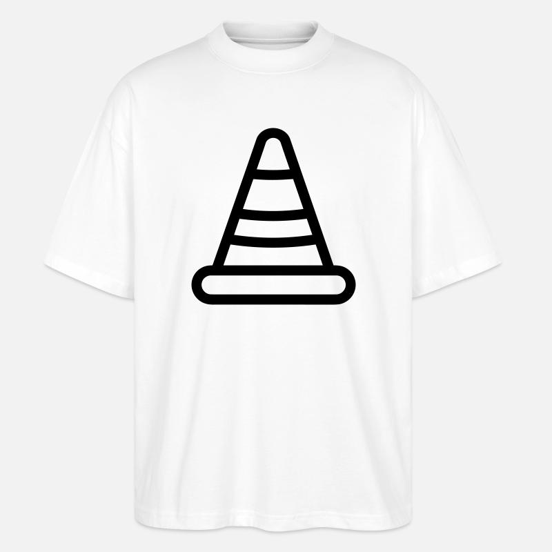 Leitkegel - Stanley/Stella Oversized Unisex Bio T-Shirt Blaster 2.0 - Weiß