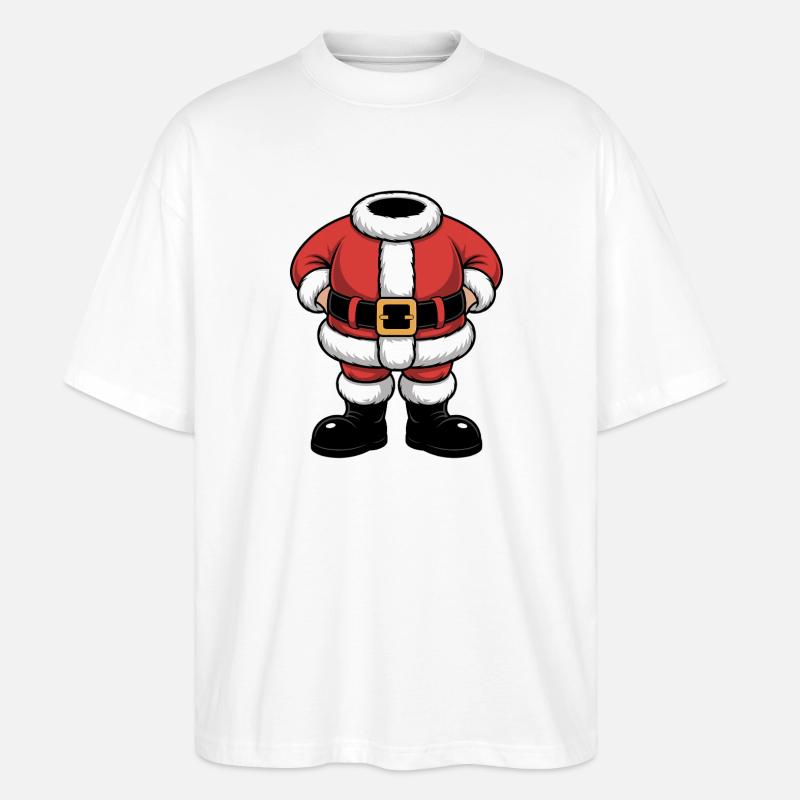 Santa Torso Blockdesign - Stanley/Stella Oversized Unisex Bio T-Shirt Blaster 2.0 - Weiß