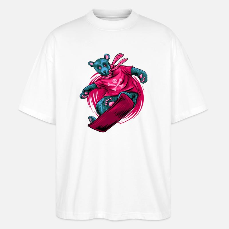 Snowbear - Stanley/Stella Oversized Unisex Bio T-Shirt Blaster 2.0 - Weiß