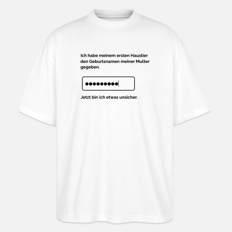 Passwortabfrage - Stanley/Stella Oversized Unisex Bio T-Shirt Blaster 2.0 - Weiß