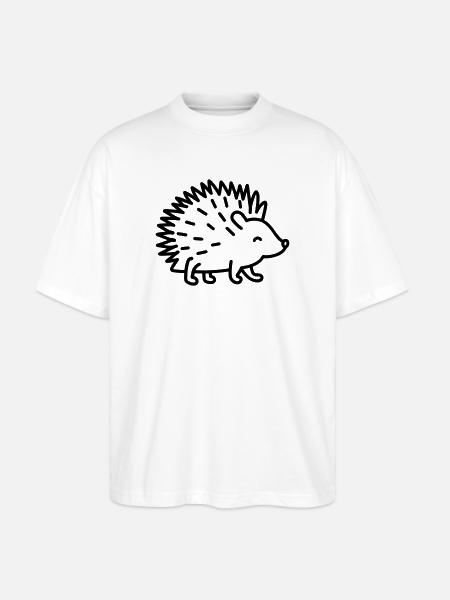 Stachelschwein - Stanley/Stella Oversized Unisex Bio T-Shirt Blaster 2.0 - Weiß