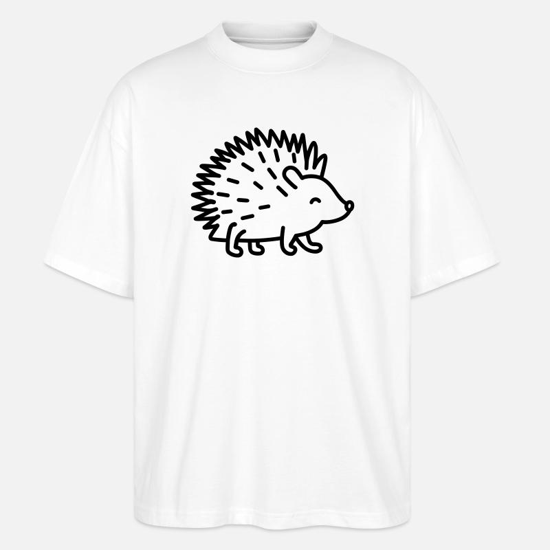 Stachelschwein - Stanley/Stella Oversized Unisex Bio T-Shirt Blaster 2.0 - Weiß