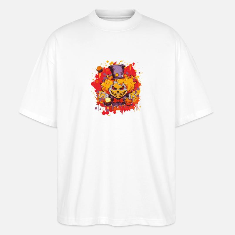 Clown Carnival Comic - Stanley/Stella Oversized Unisex Bio T-Shirt Blaster 2.0 - Weiß