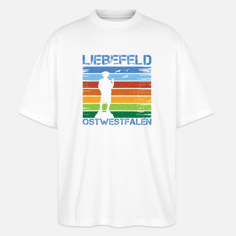 Liebefeld ❤ Leineweber - Stanley/Stella Oversized Unisex Bio T-Shirt Blaster 2.0 - Weiß