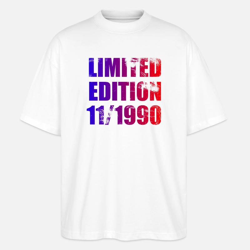 35e anniversaire Edition Limitée 11/1990 - T-shirt bio Blaster 2.0 coupe oversize Stanley/Stella Unisexe - blanc