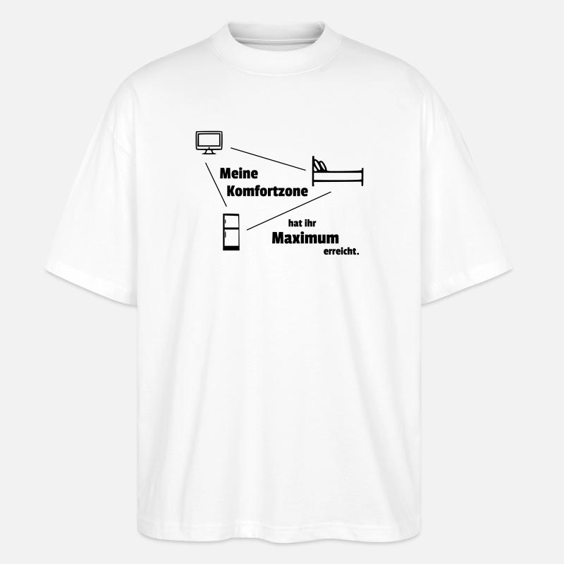 Komfortzone - Stanley/Stella Oversized Unisex Bio T-Shirt Blaster 2.0 - Weiß