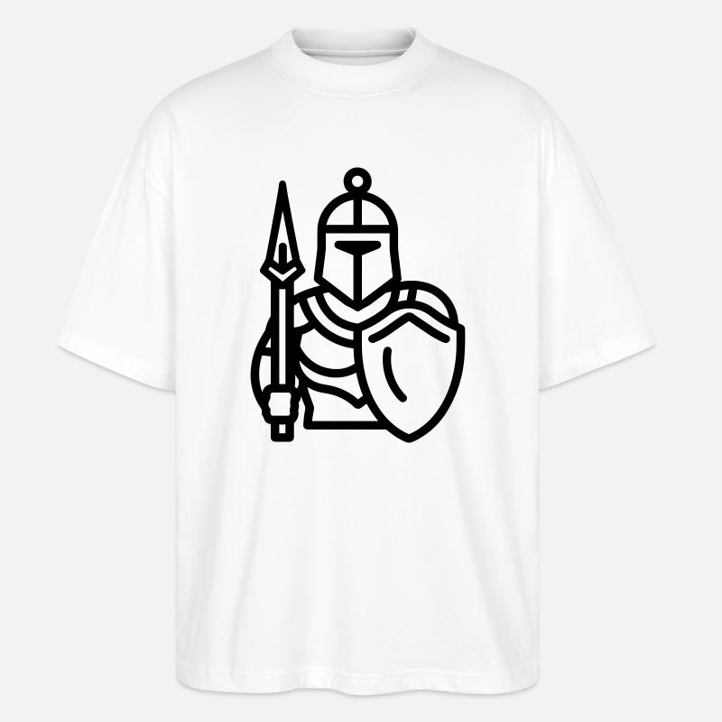 guerrier - T-shirt bio Blaster 2.0 coupe oversize Stanley/Stella Unisexe - blanc